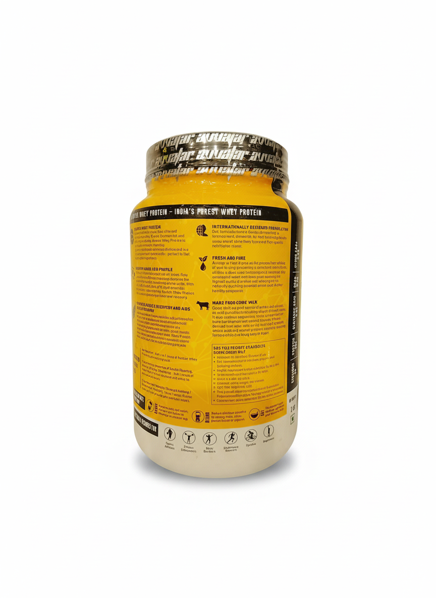 Avvatar 100% Performance Whey 2 Kg Belgian Chocolate - back