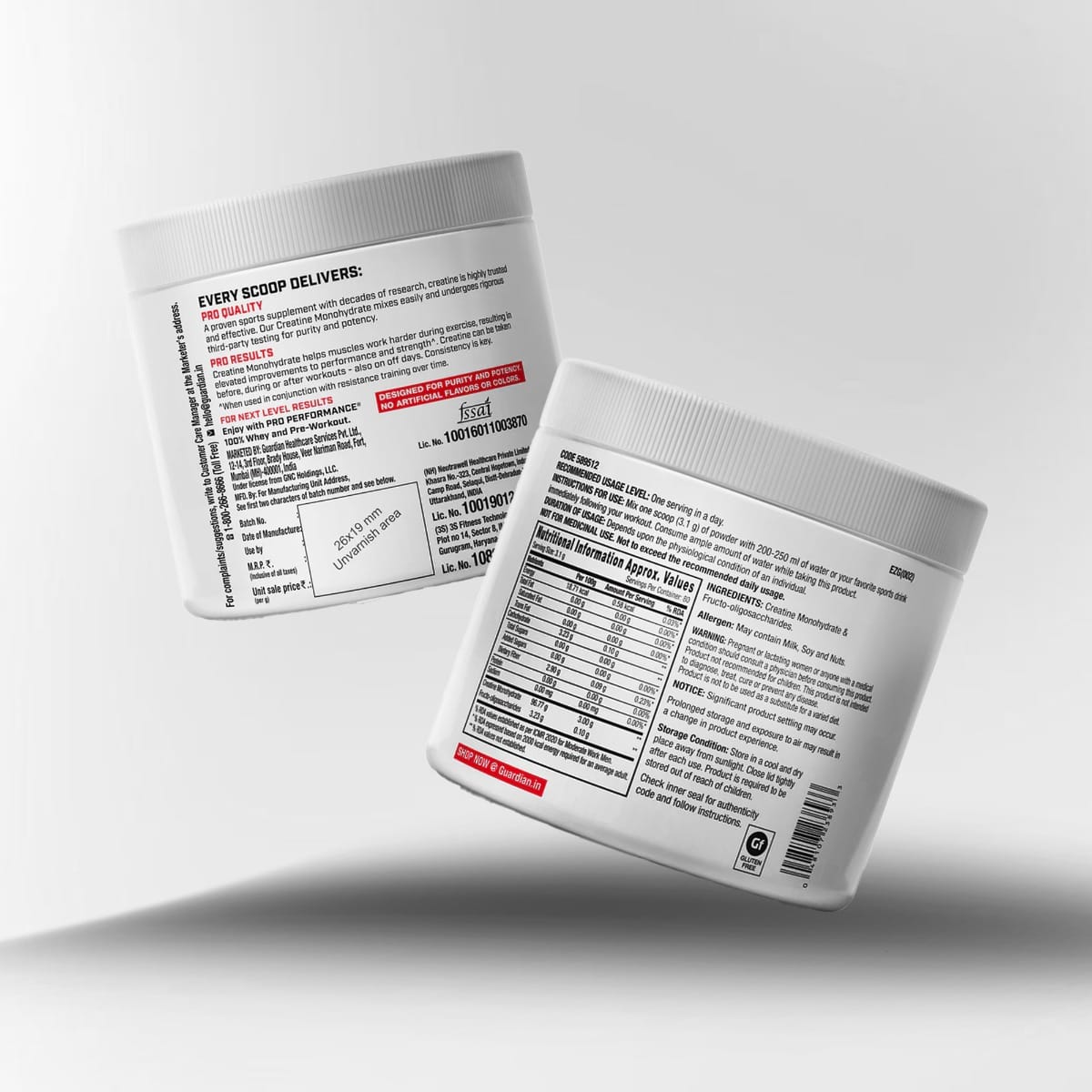GNC Pro Performance Creatine 250 Gm Unflavored
