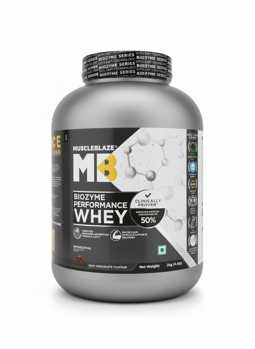 Muscleblaze Biozyme Performance Whey 2 Kg Rich Chocolate - front