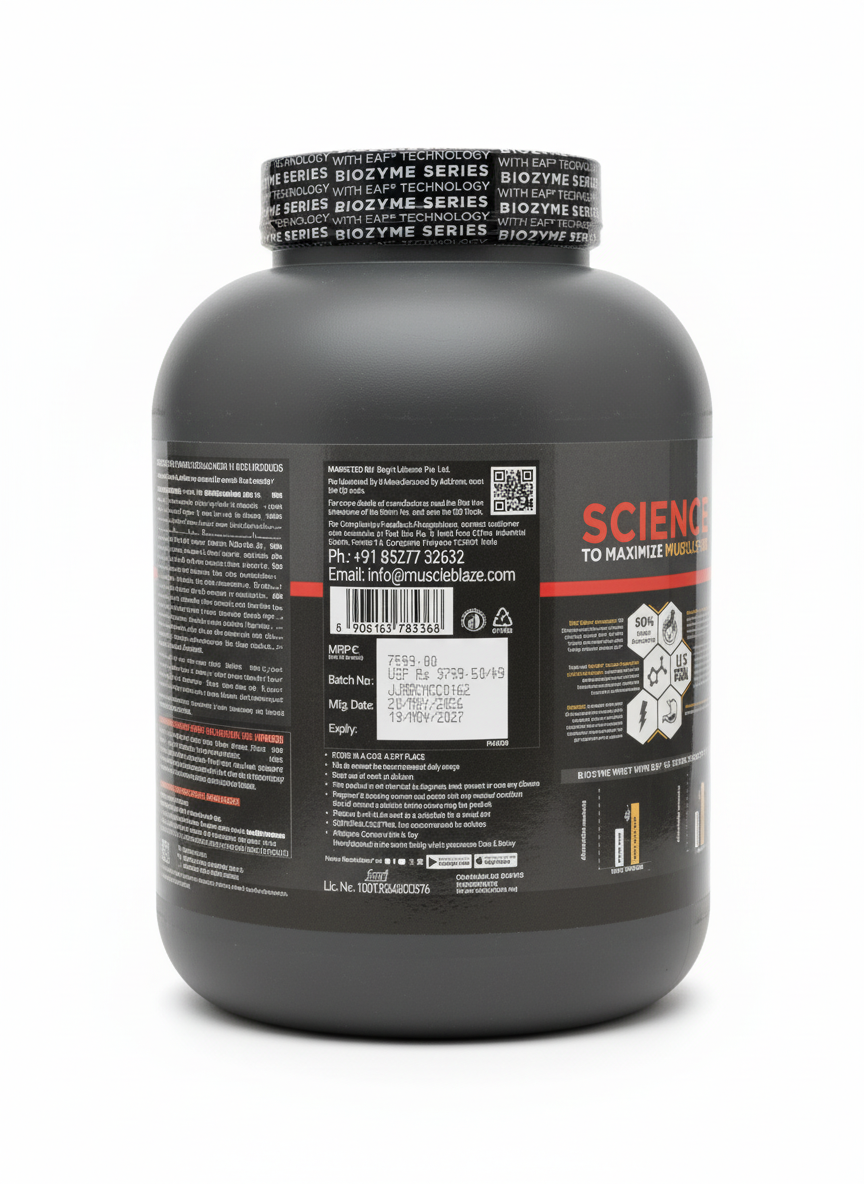 Muscleblaze Biozyme Pr 2 Kg Molten Chocolate Cake - side
