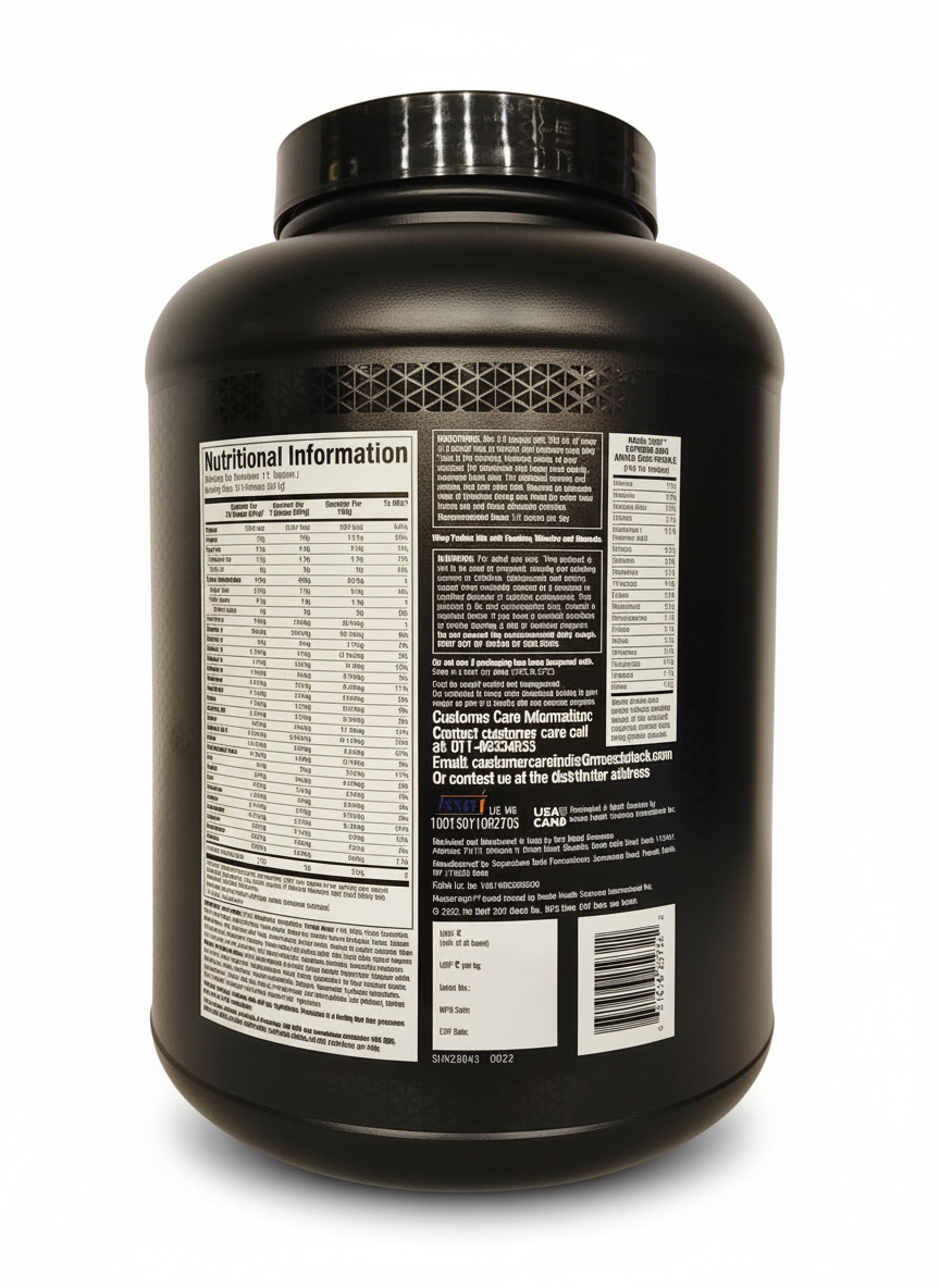 Muscletech Mass Tech Extreme 2000 3 Kg Triple Chocolate Brownie - back