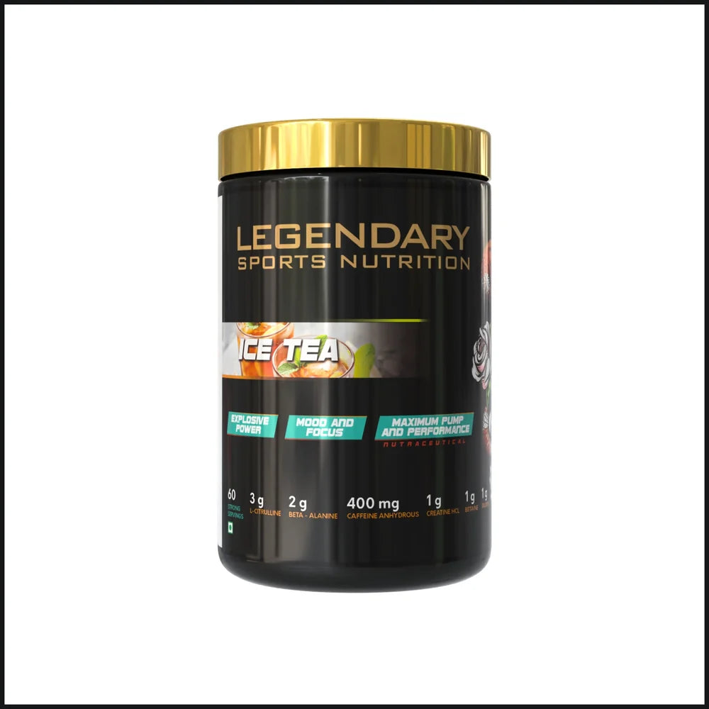 LEGENDARY SPORTS NUTRITION OVERDOSE PRE-WORKOUT 300 GM ICE TEA