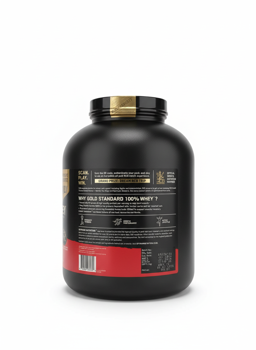 Optimum Nutrition Gold Standard 100% Whey 2.27 Kg Double Rich Chocolate - back