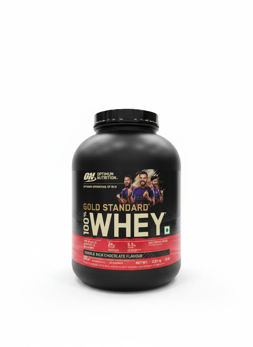 Optimum Nutrition Gold Standard 100% Whey 2.27 Kg Double Rich Chocolate - front