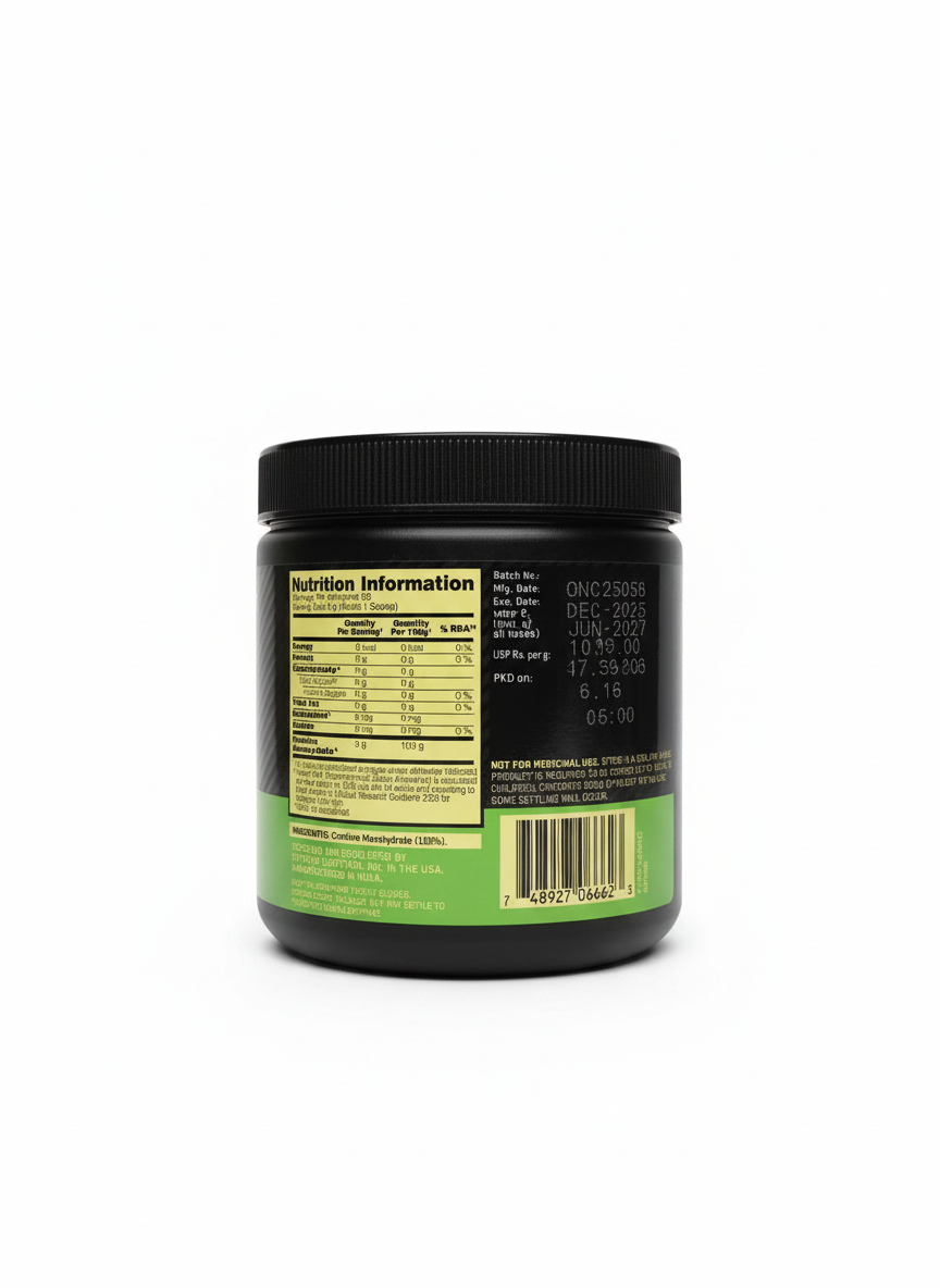 Optimum Nutrition Micronised Creatine 250 Gm Unflavoured - side