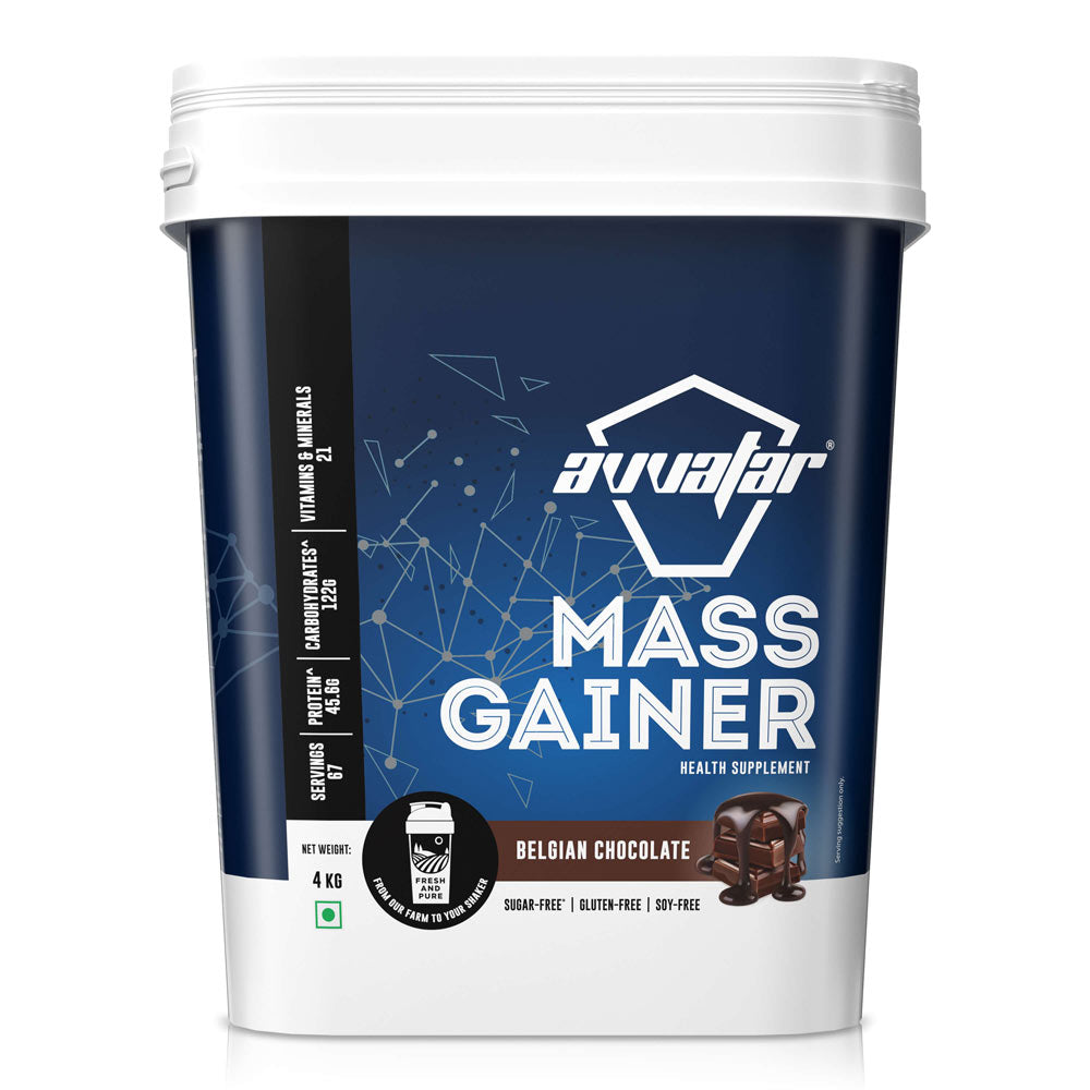 Avvatar Mass Gainer 4Kg Belgian Chocolate - Front
