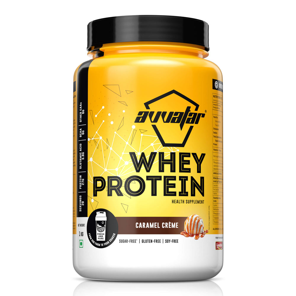 Avvatar Whey 1 Kg Caramel Creme - Front