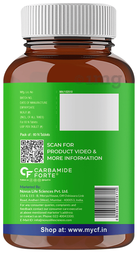CARBAMIDE FORTE NOVA ASHWAGANDHA 600 MG KSM-66 60 TBLETS