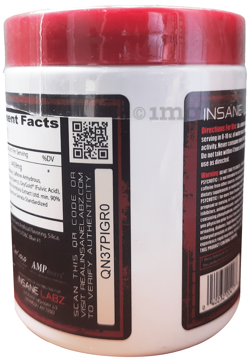 Insane Labz Psychotic Pre-Workout 220 Gm Apple