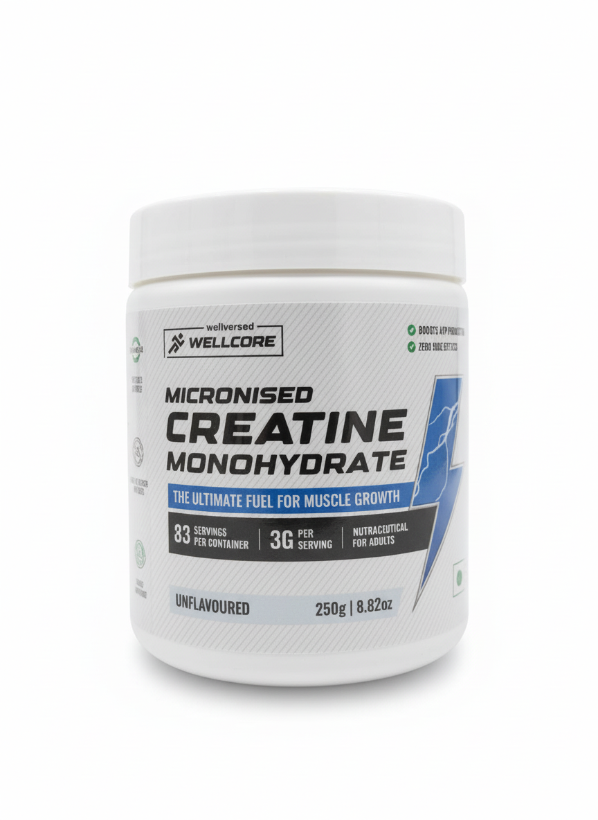 Wellcore Creatine Monohydrate 250 Gm Unflavoured - front