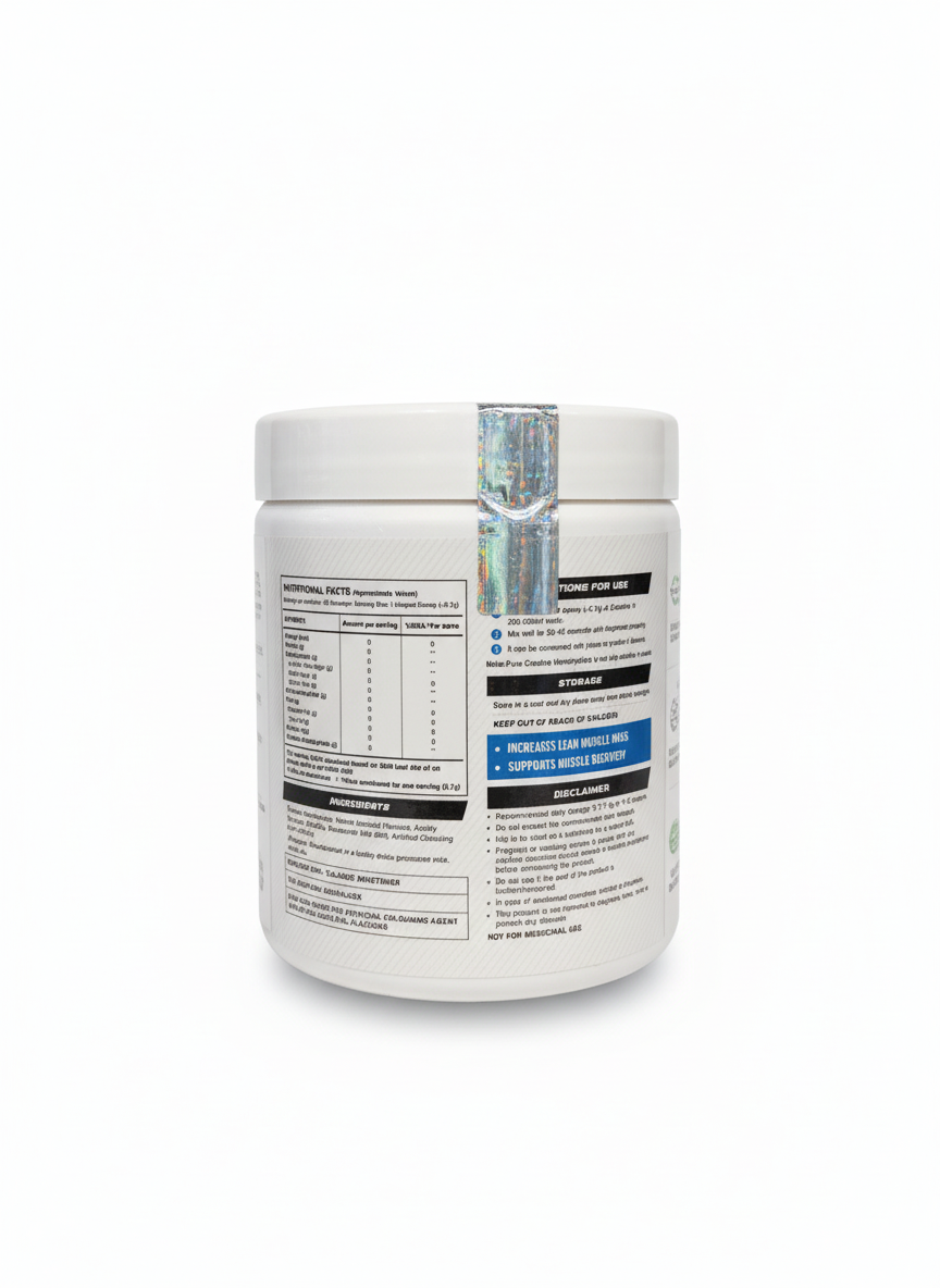 Wellcore Creatine Monohydrate 307 Gm Watermelon Wave - side