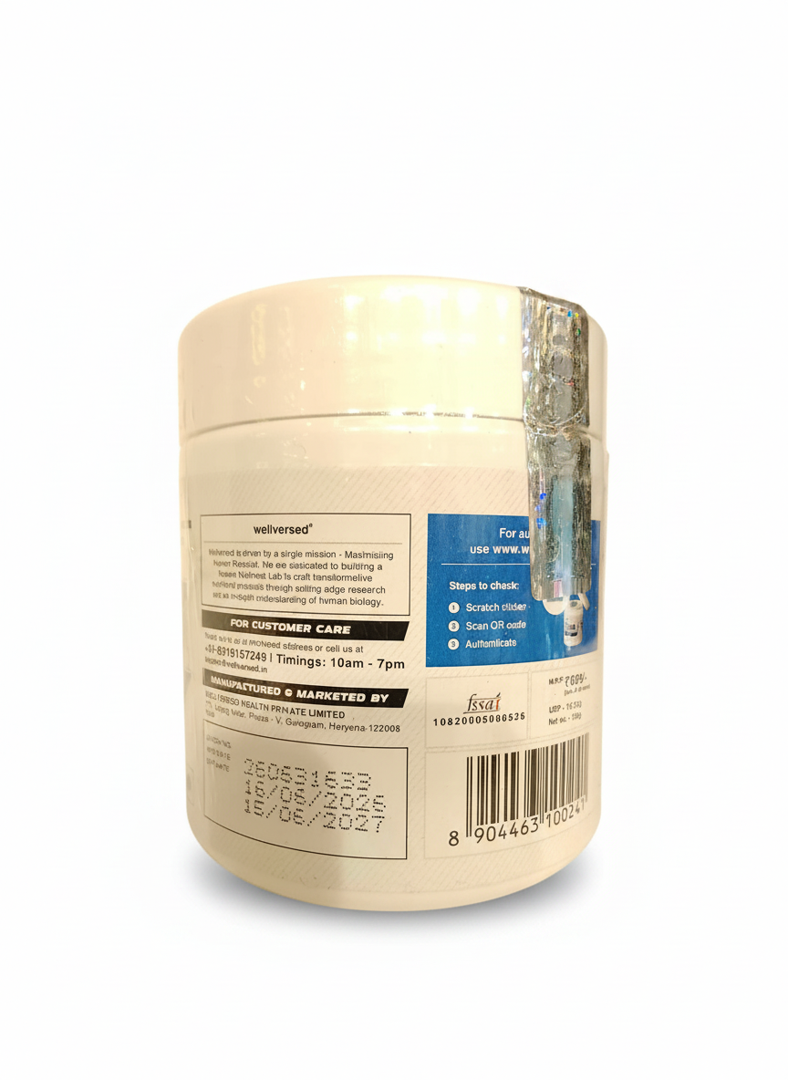 Wellcore Creatine Monohydrate 122 Gm Watermelon Wave - side