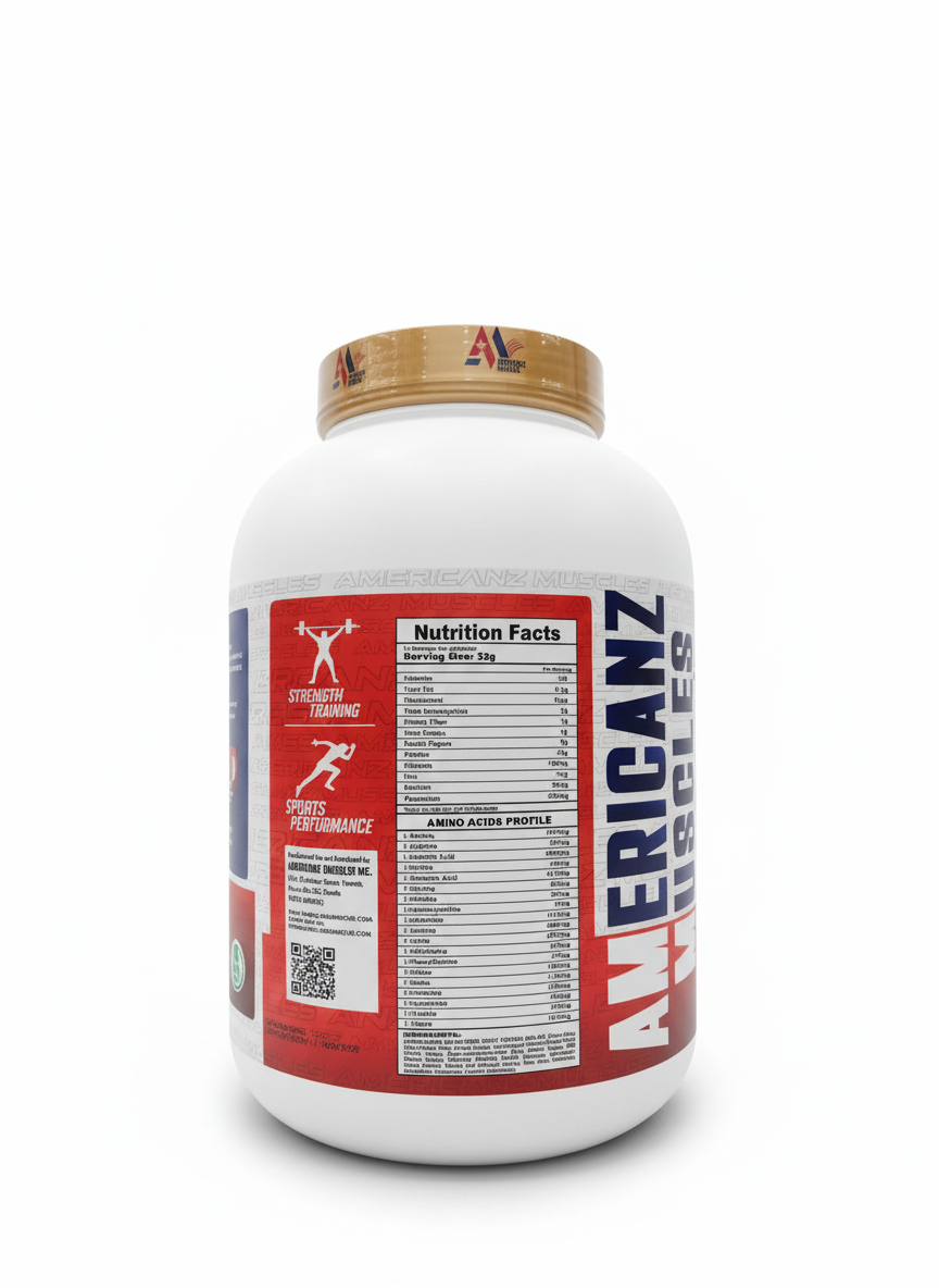 Americanz Muscles Professional Iso Hydro 2.27 Kg Cookies & Cream - back