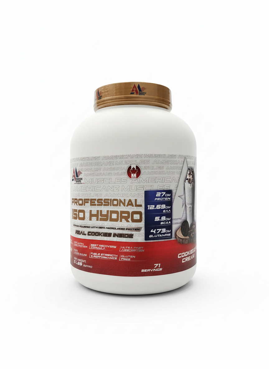 Americanz Muscles Professional Iso Hydro 2.27 Kg Cookies & Cream - front