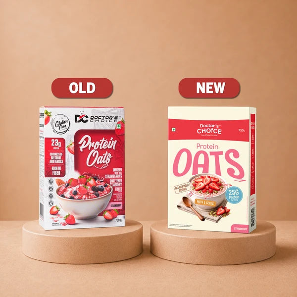 DOCTOR`S CHOICE PROTEIN OATS 750 GM STRAWBERRY