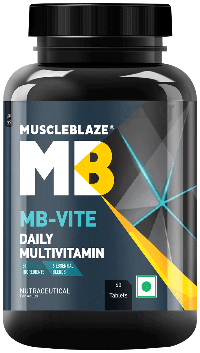 Muscleblaze Mb-Vite Daily Multivitamin 60 Tablets - front