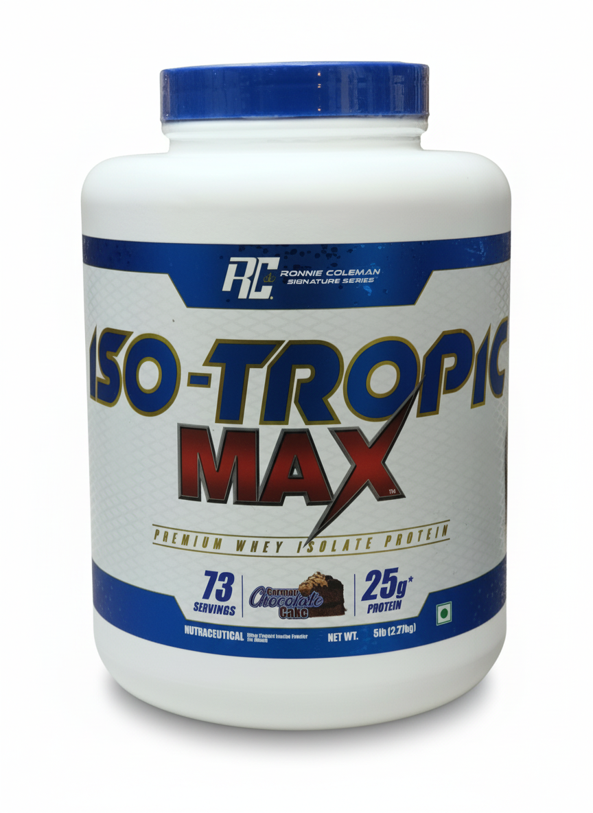 Ronnie Coleman Iso-Tropic Max 2.27 Kg German Chocolate Cake - front