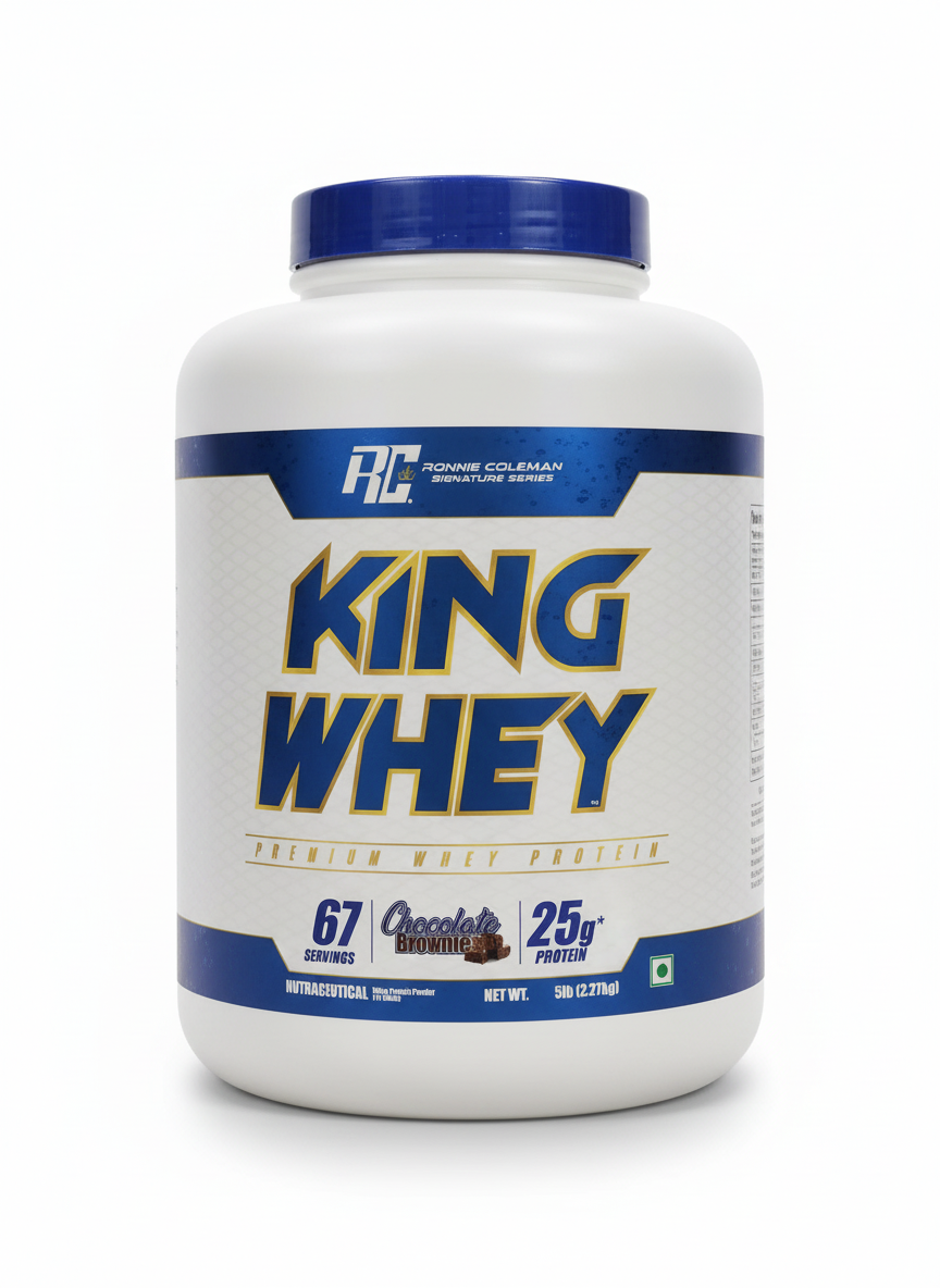 Ronnie Coleman King Whey 2.27 Kg Chocolate Brownie - front
