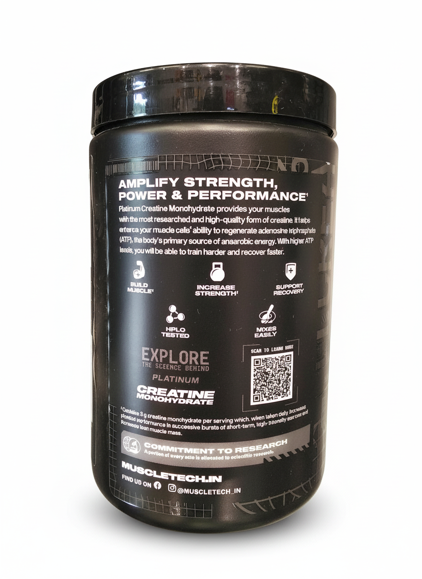 Muscletech Creatine Monohydrate 250 Gm Unflavoured - side