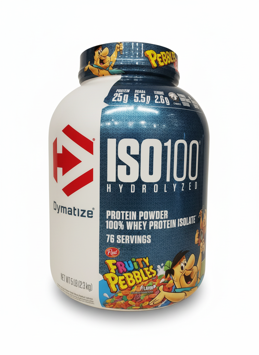 Dymatize Iso 100 Hydrolyzed 2.3 Kg Fruity Pebbles - front