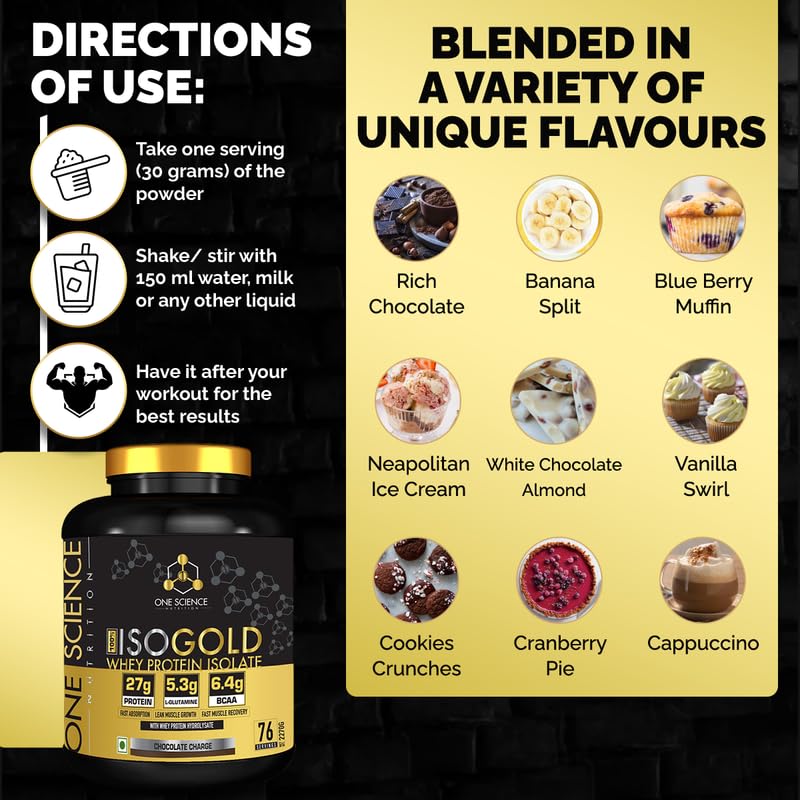 One Science Iso Gold 5 Lbs Chocolate Charge image 1