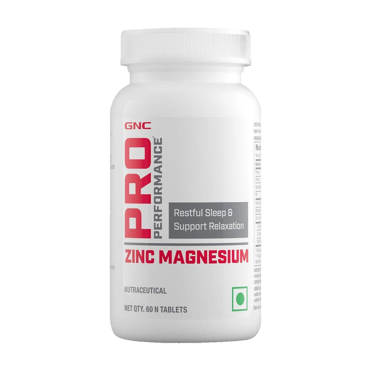 GNC PRO PERFORMANCE ZINC MAGNESIUM 60 TABLETS