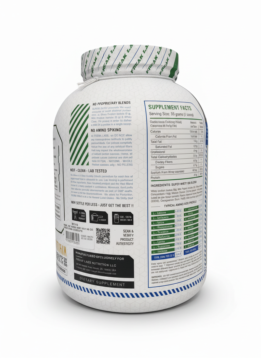 Freak Labs Super Whey 100 2 Kg Coconut Cream Chocolate - back