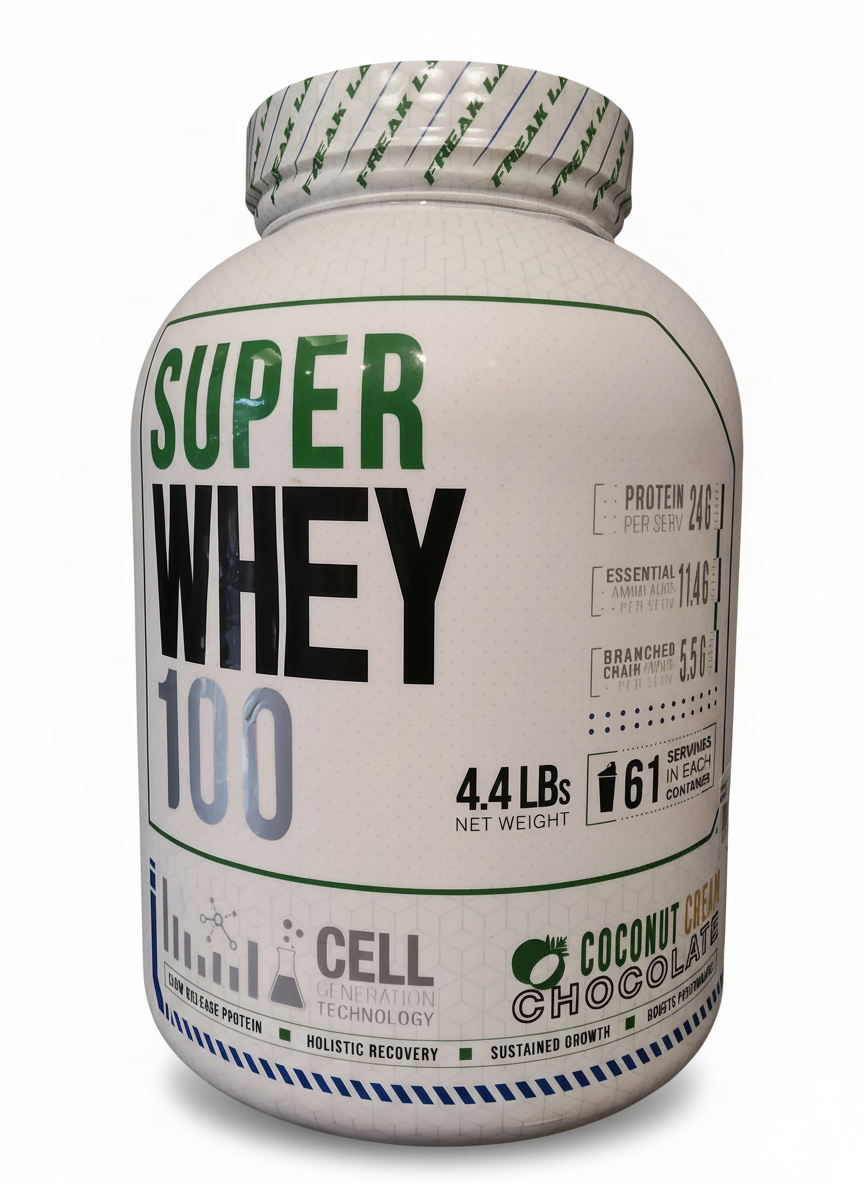 Freak Labs Super Whey 100 2 Kg Coconut Cream Chocolate - front