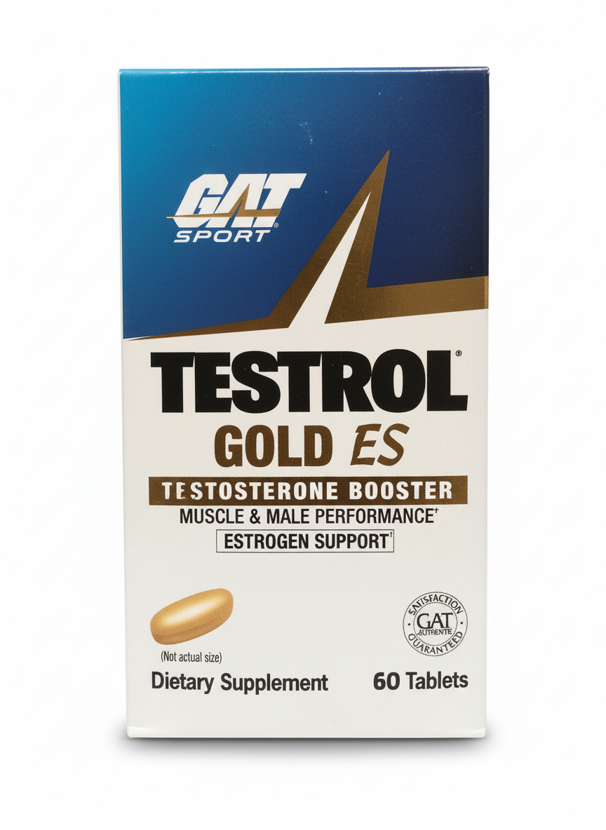 Gat Sport Testrol Gold Es Testosterone Booster 60 Tablets - front