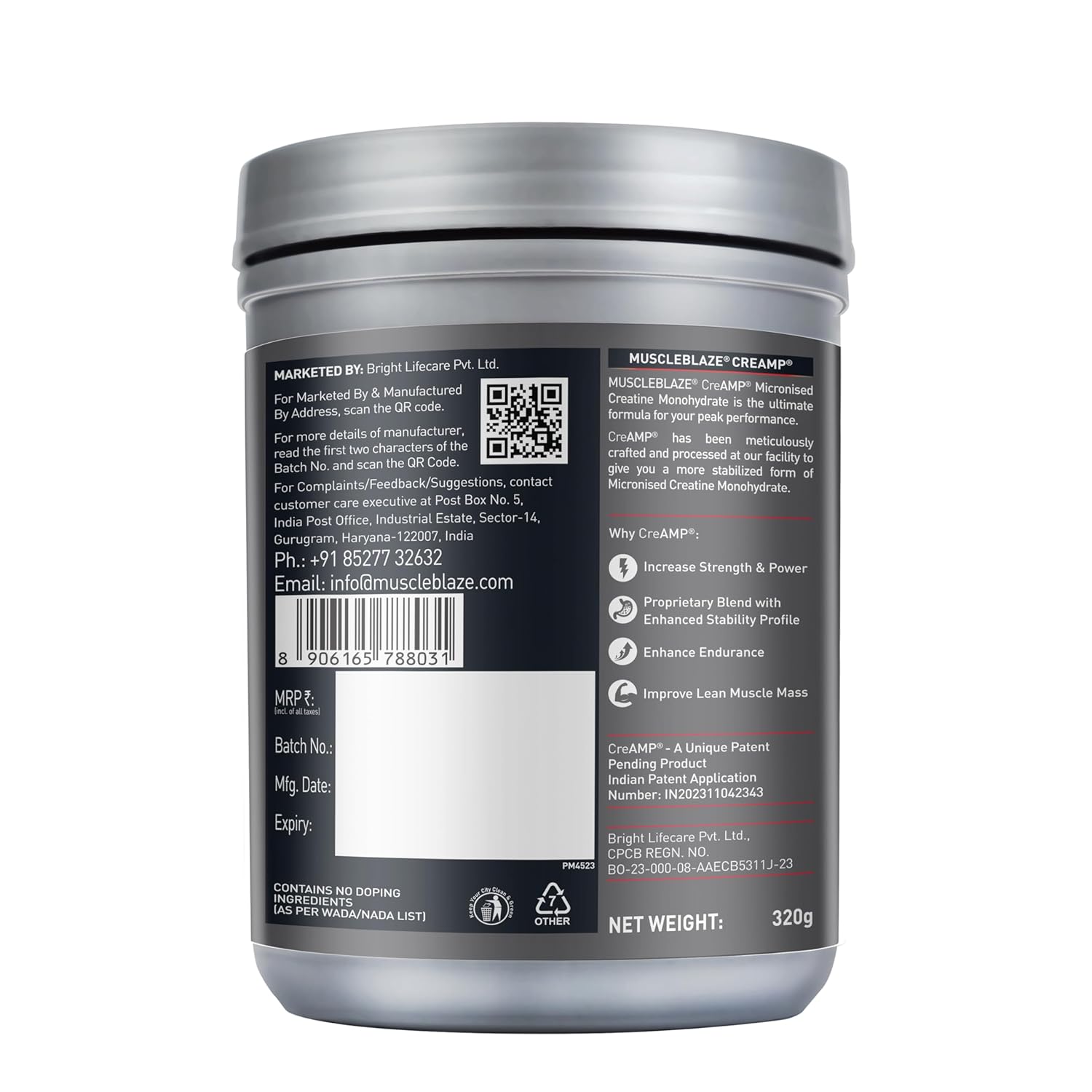 Muscleblaze Creatine Creamp 100g Watermelon Kool Aid