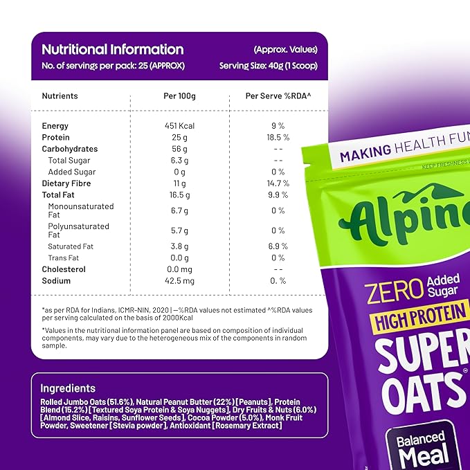 ALPINO HIGH PROTEIN SUPER OATS 2 KG DARK CHOCOLATE