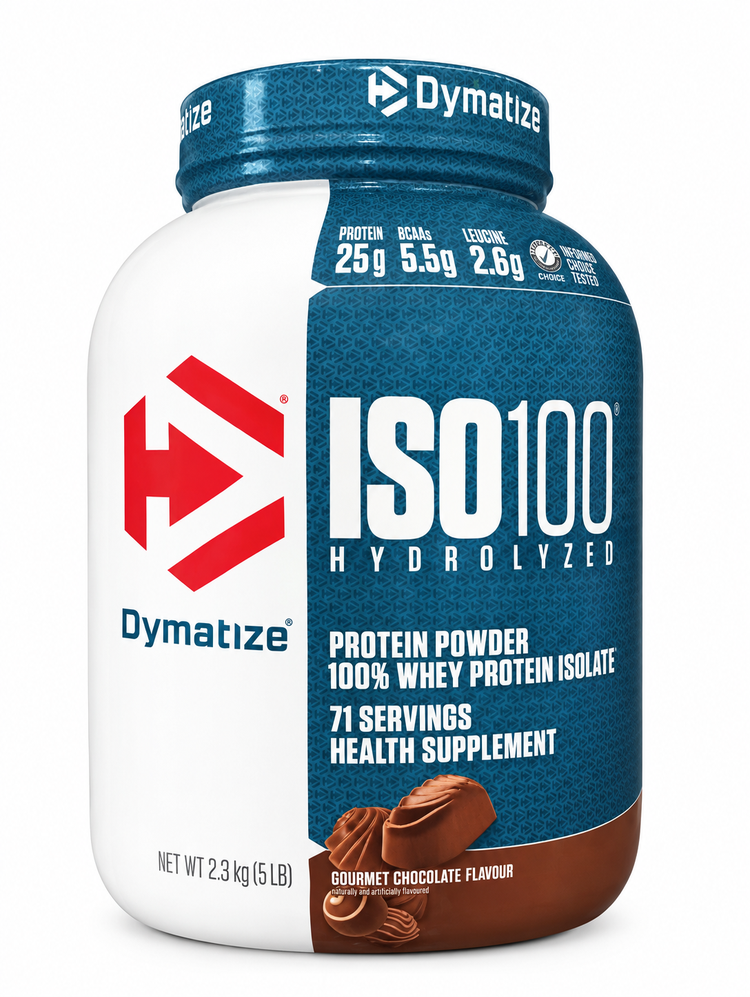 DYMATIZE ISO 100 HYDROLYZED 2.3 KG GOURMET CHOCOLATE