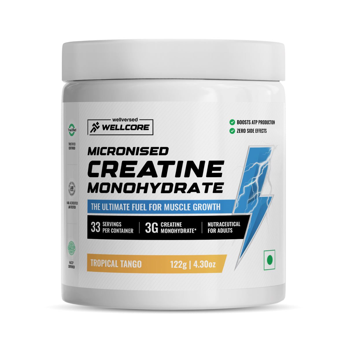 Wellcore Creatine Monohydrate 122 Gm Tropical Tango - Front
