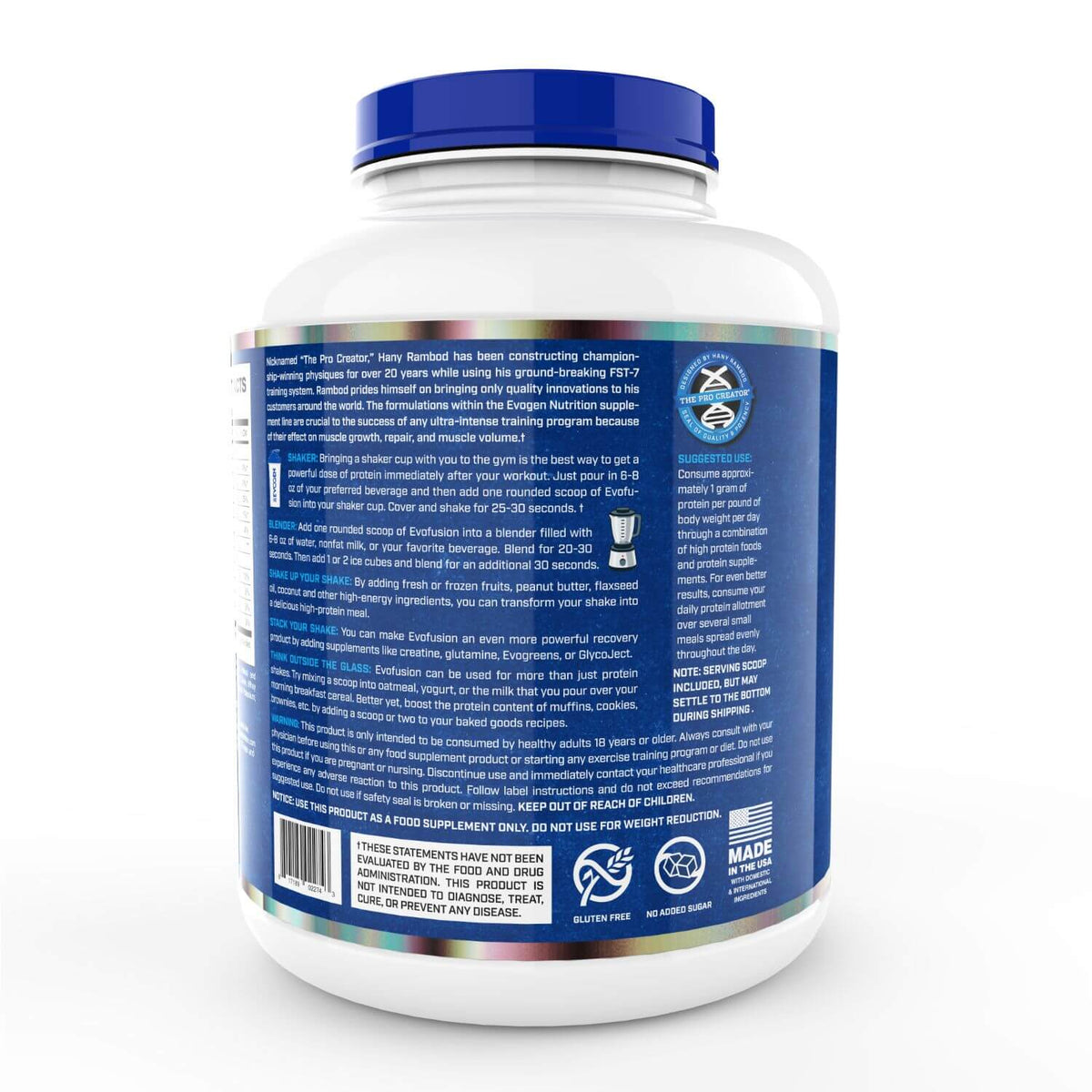 EVOGEN EVOFUSION WHEY PROTEIN 2 KG CHOCOLATE SHAKE