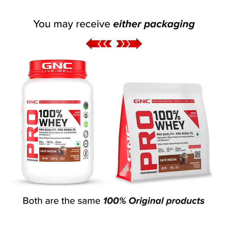 GNC PRO PERFORMANCE 100% WHEY 907 GM CAFE MOCHA