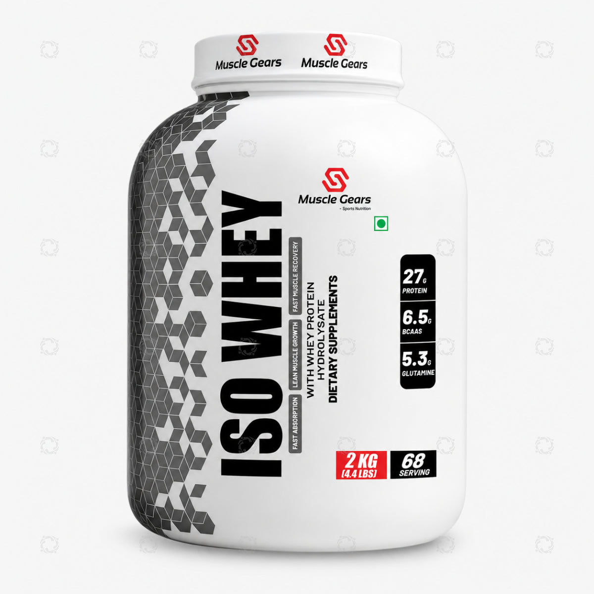 MUSCLE GEARS ISO WHEY PROTEIN 2 KG BELGIAN CHOCOLATE