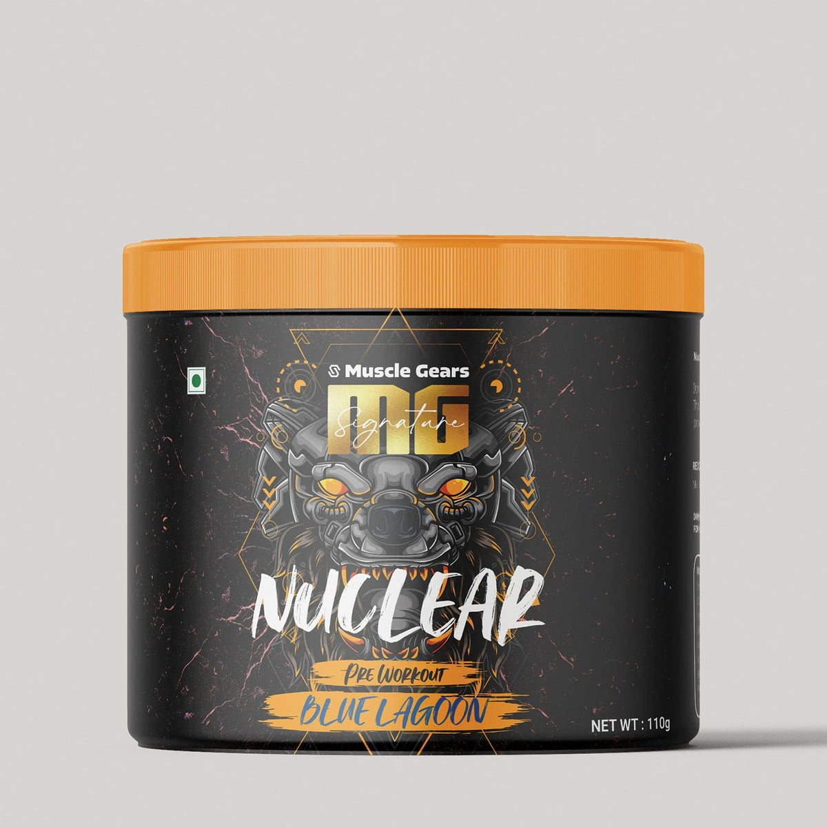 MUSCLE GEARS NUCLEAR PRE-WORKOUT 110 GM BLUE LAGOON