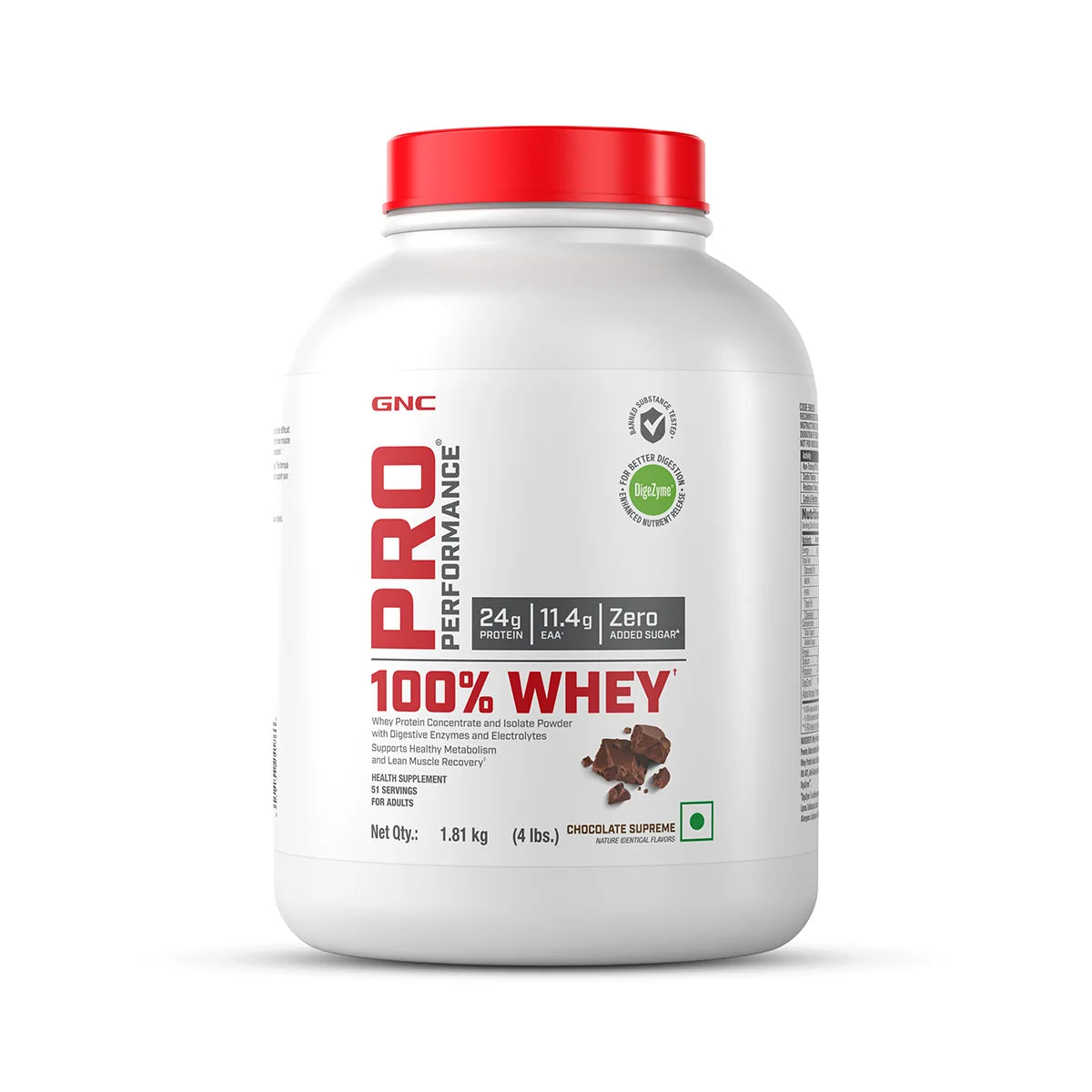 Gnc Pro Performance 100% Whey 1.81 Kg Chocolate Supreme