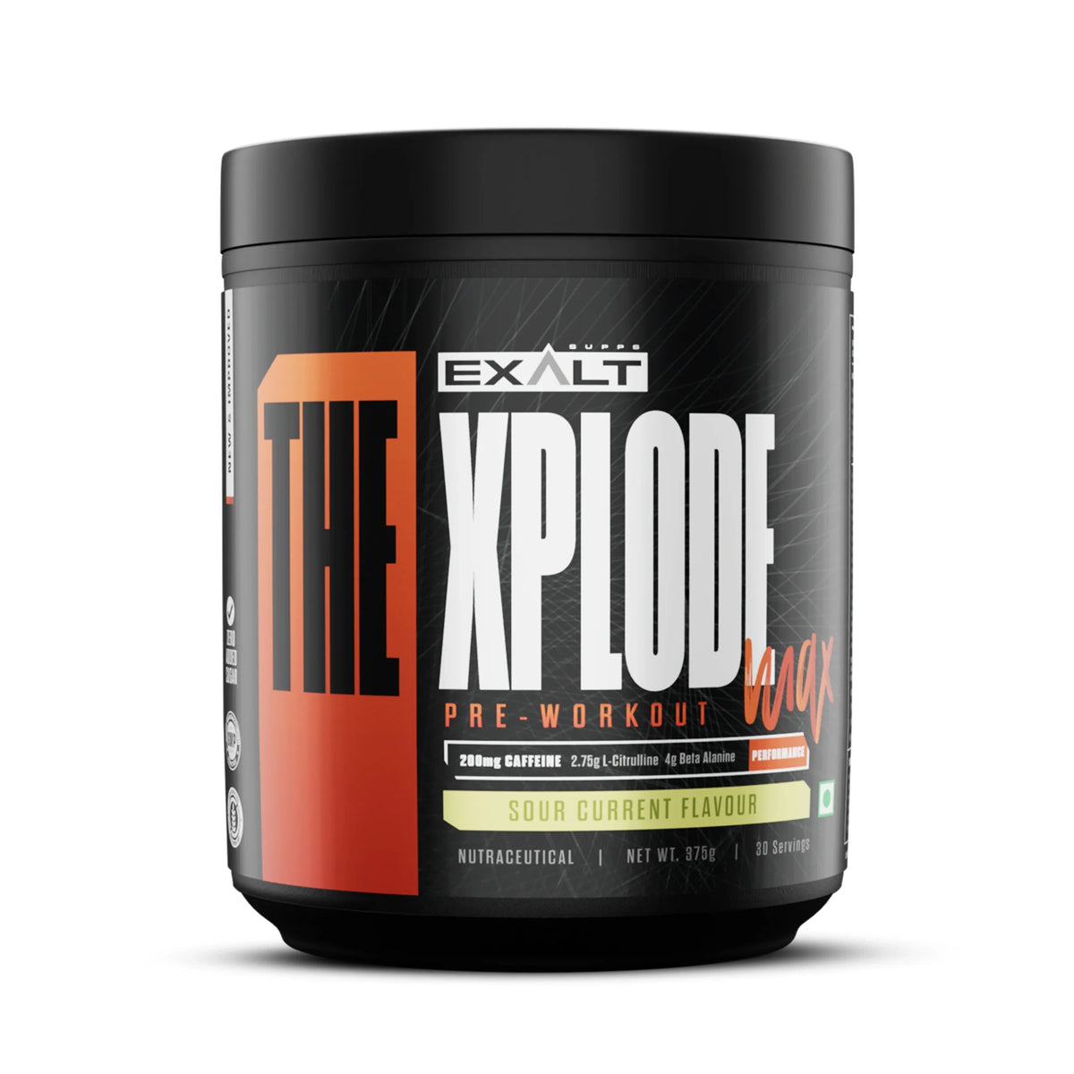 EXALT XPLODE MAX PRE-WORKOUT 375 GM SOUR CURRENT