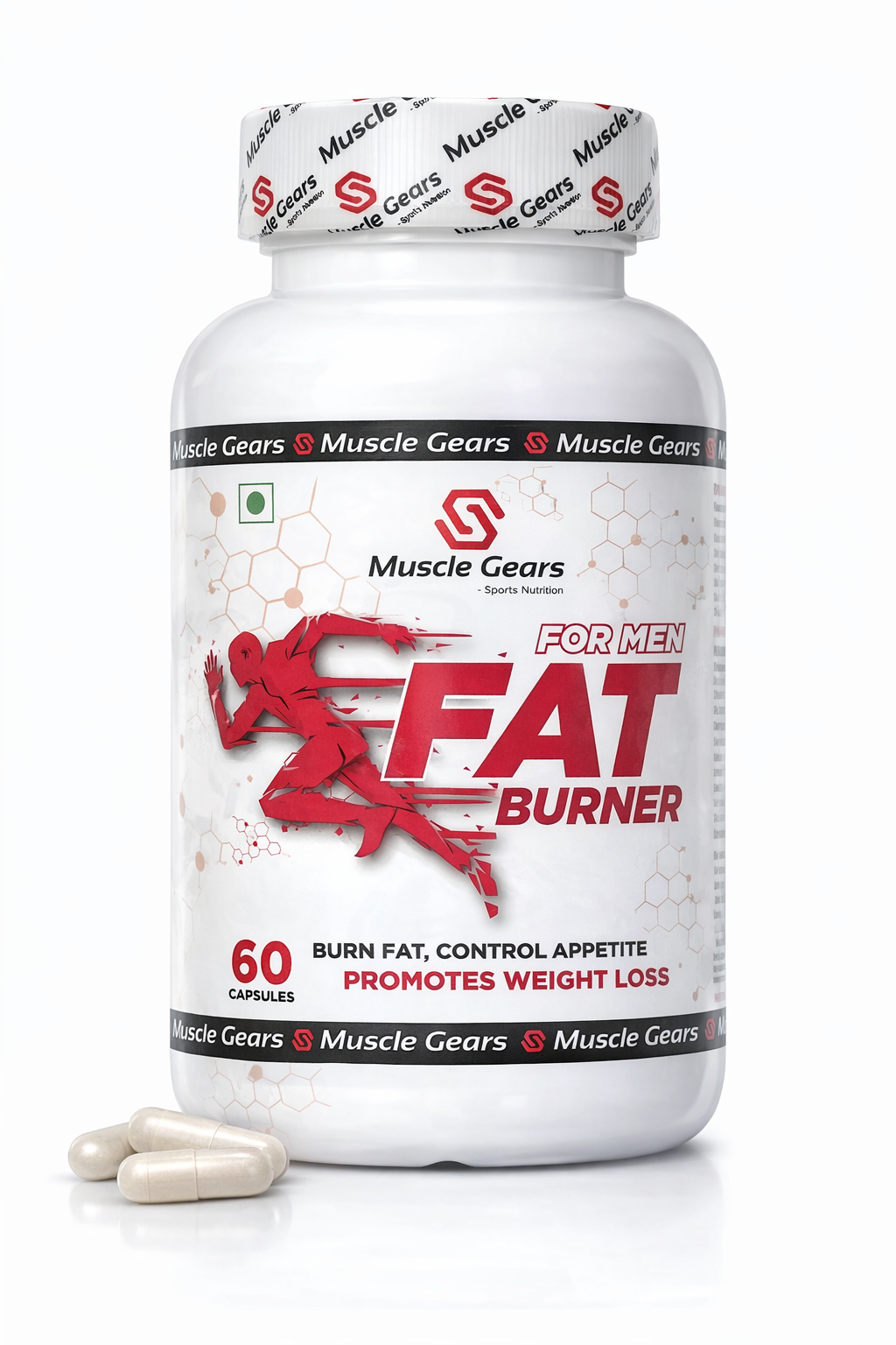 MUSCLE GEARS MEN FAT BURNER 60 CAPSULES