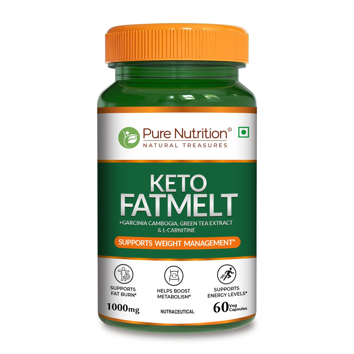 PURE NUTRITION KETO FATMELT 1000 MG 60 VEG CAPSULES