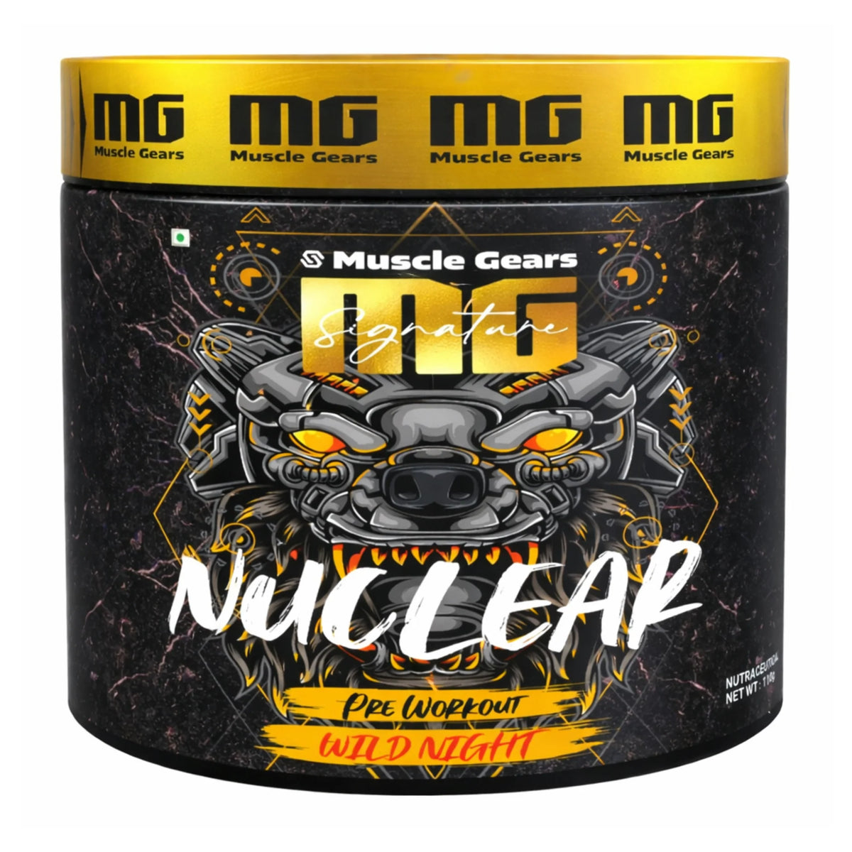 Muscle Gears Nuclear Pre-Workout 110 Gm Wild Night - front