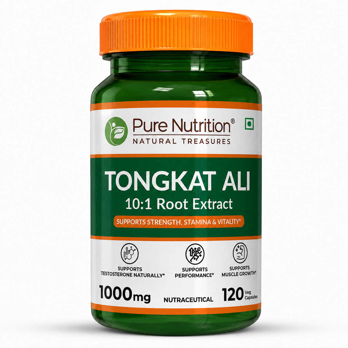 PURE NUTRITION TONGKAT ALI 1000 MG 120 VEG CAPSULES