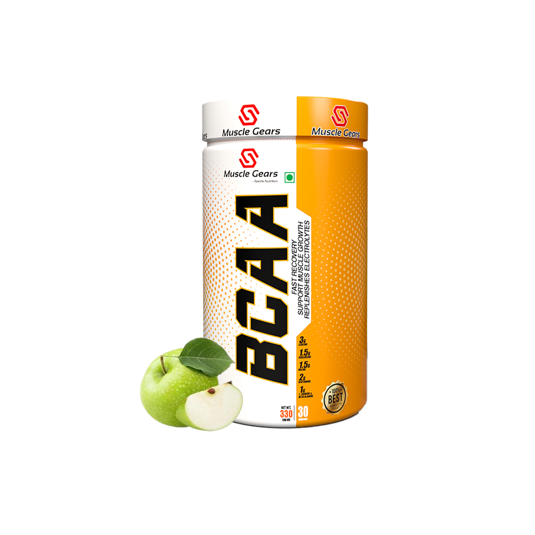 MUSCLE GEARS BCAA 330 GM GREEN APPLE