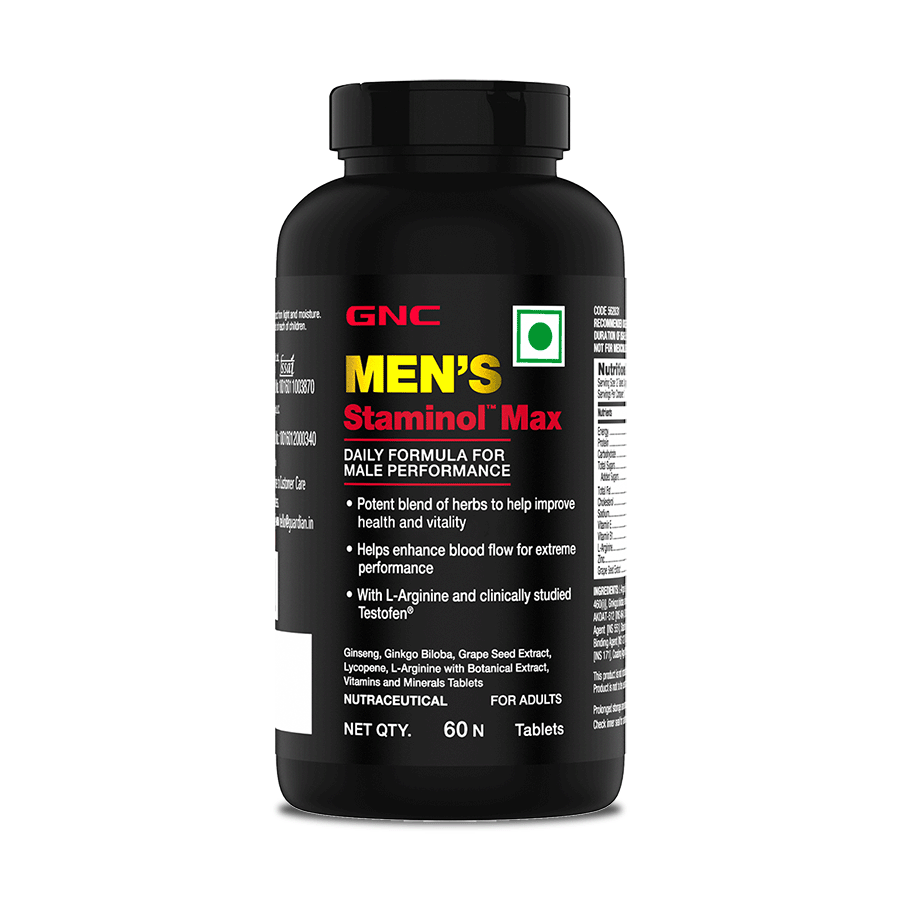 GNC MEN`S STAMINOL MAX 60 TABLTS