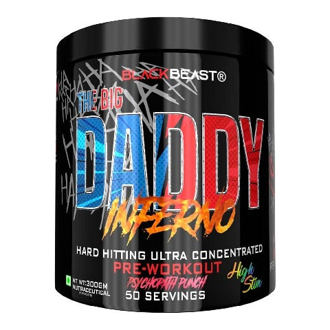 Blackbeast The Big Daddy Inferno Pre Workout 300 Gm Psychopath Punch - front