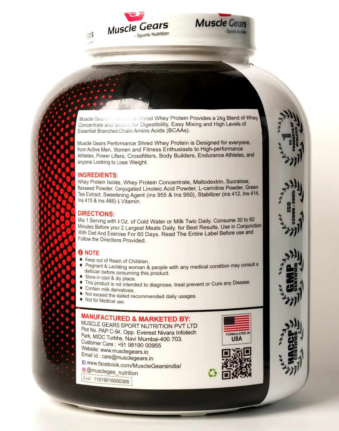 Muscle Gears Performance Shred Whey 2 Kg Chocolate