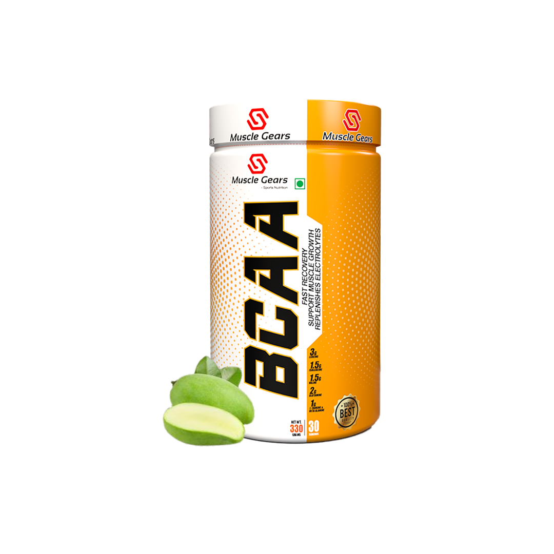 MUSCLE GEARS BCAA 330 GM GREEN MANGO