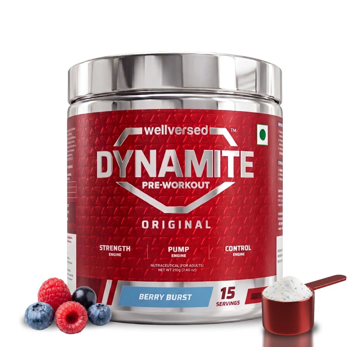 Wellversed Dynamite Pre-Workout Original 210 Gm Berry Burst
