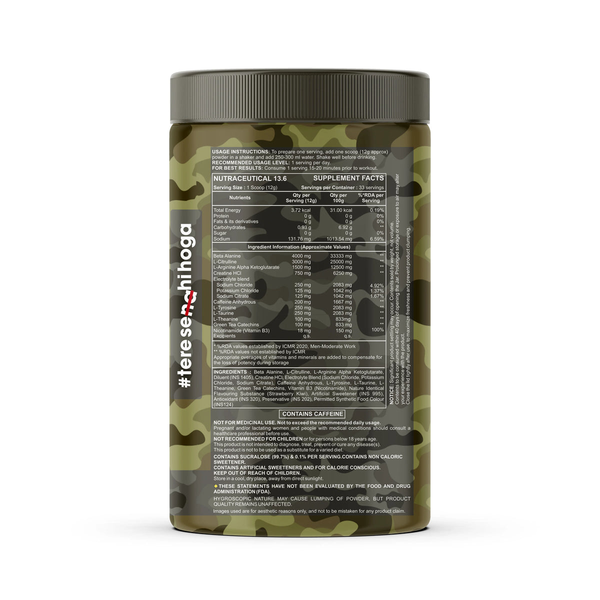 Big Flex Legendary Series Nuke Explosuve Pre-Workout 400 Gm Strawberry Kiwi